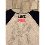 5th & Ocean NEW PINK Victoria's Secret women's small NY Yankees 3/4 sleeve leopard top Photo 3