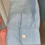 Sigrid Olsen Women’s Blue Button Down Linen Shirt Sz M GUC Comfy Lightweight Photo 55