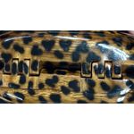 Signed Timmy Woods Acacia Wood Leopard Print Purse With Beaded Strap NWOT Brown Photo 7