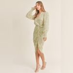 Mable Alejandra floral midi dress long sleeve‎ v Photo 1