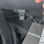 Torrid NWT Midi Studio Knit Side Knot Skirt Black Pencil Sz 2x Office Stretch Photo 3