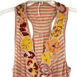 Free People  Frida Embroidered Floral Faux Wrap Tank Top Photo 6