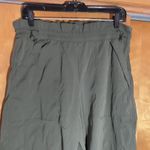 Athleta Trekkie Ripstop High Rise Parachute Pants 10P Olive Green Nylon Stretch Photo 3