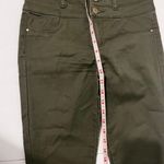 Refuge Jeans Womens Size 2 Mid Rise Skinny Green Photo 3