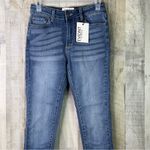 Evidnt Los Angeles Size 26 Verona Skinny Raw Hem Blue Denim Jeans 5 Pocket Photo 2
