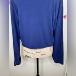 PINK - Victoria's Secret NTM Navy & Metallic Orange Collegiate Auburn Crop Top Sz M Photo 10