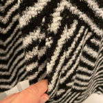 Saltwater Luxe NWT  geometric pea coat jacket pockets black/white/grey. Small Photo 2