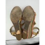 Kate Spade Espadrille Wedges Womens 8 Rainbow Striped Vacation 3.75" Heel Travel Photo 6