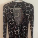 Free People Annabelle Tunic Dress Boho Floral Paisley Long Sleeve Mock Neck XS Photo 3