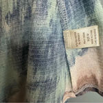 Liberty Love Tie Dye Swim Cover Tie Waist Wrap Blue Brown Green Cream Size M Photo 4