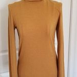 Madewell  Long Sleeve Lightweight Ribbed Knit Turtleneck Style AE028 Toffee Sz S Photo 0