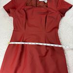Newport News Easy Style Sheath Dress Womens 4P Orange Y2K VTG Party Office Work Photo 6