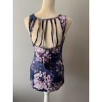 Calia By Carrie Underwood Size S Strappy Back Athletic Purple Floral Tank Top Photo 1