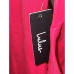 Lulus  Women's Sheath Lined Dress Casual Ruffle Flounce Sleeve Zipper Red XL NWT Photo 3