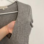 Urban Outfitters TRULY MADLY DEEPLY  Plunging Tee Gray Ribbed V-Neck Y2K Baby Tee Photo 7