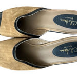 Cole Haan Women Tan Suede Perforated Slip On Mules Shoes 8 Photo 0