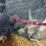 American Eagle  Women's High Rise Distressed MOM Blue Denim Jean Shorts Photo 6