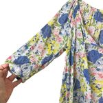 CHAPS  Fresh Floral Cotton Tassel Blouse Size Small Photo 3
