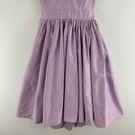 Contrarian Lilac Light Purple Barbara Bibb V Neck Backless Formal Mini Dress Photo 5