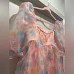 SheIn Pastel Rainbow Puff Sleeve Tulle Fairy Princess Costume Cosplay Mini Dress - LP Photo 10