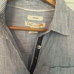 C&C California Stripe Linen Shirt Dress Photo 1