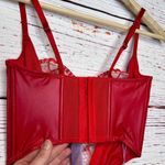 Savage X Fenty Flossy Glossy Red Heart Bustier Size XS NWT Photo 6