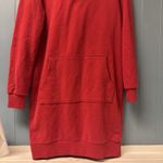 Super Dry RED Tunic Sweatshirt Dress Anthropologie ModCloth Size 6 M Photo 2
