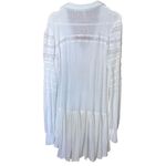 Free People set to stun white lace long sleeve tunic linen blend embroidery over Photo 2