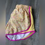 Nike  Dri Fit Running Shorts Yellow Pink Confetti Size S Photo 6