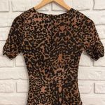H&M Leopard print shirt sleeve dress size 2 Photo 7