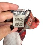 Vintage Havana  Red Faded Plaid Button Down Shirt Photo 4