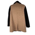 Laundry by Shelli Segal Tan Black Wool Blend Coat. Photo 1