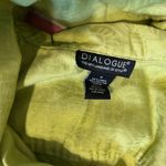 Dialogue  Shacket Linen Blend Sm Green Pockets Embossed Minimalist Lagenlook Photo 7