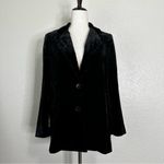 Madewell  Black Velvet Oversized Dorset Blazer, Sz Small Photo 2