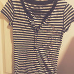 Aeropostale Vintage 90s Aéropostale Striped Henley Tee🤍 Photo 1