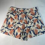 TCEC NWT Fresh Bloom Floral Print Lightweight Linen Blend Shorts Women's Large Photo 3