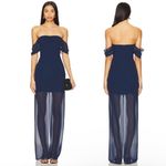Amanda Uprichard  Darien Maxi Dress in Navy Photo 1
