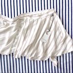 Privacy Please  x Revolve Randall Wrap Mini Skirt in Ivory Stripe Small Photo 7