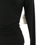 Good American Ruched Bodycon black Dress Size 0/ XS NWT Reg $119 Photo 5