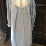 Fundamentals Housecoat Nightgown Vintage NWT Blue Lace Trim Size Large Sears Photo 8