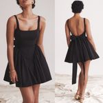 House Of CB ‎ 'Florianne' Black Bow Mini Dress NWOT size S Tall long Photo 3