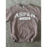 Aspen Colorado crew neck sweatshirt‎ brownish color Size 4 Photo 1