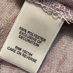 Living Doll  size 2X women’s lavender knit pullover top long sleeve crochet trim Photo 6