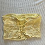 Edikted  Baby Yellow Eyelet Corset Set Photo 2