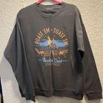 Unsalted Coast Roast ‘Em Toast ‘‘Em Grey Crewneck Woman’s Size Large Gray Photo 0