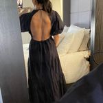 SIR. Open Back MIDI Dress Navy Blue Size 6 Photo 5