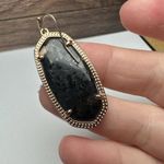 Kendra Scott  Elle Rose Gold Black Granite Dangle Drop Pierced Earrings Photo 9