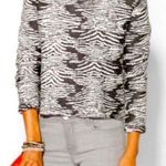 Maje  Wool Blend Black White Knit Striped Zebra Sweater Jumper Size 2 US 6 EUC Photo 0