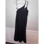XScape  Dress Gown Womens Size 14 Black One Shoulder Stretch NWT $249 Photo 1