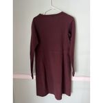 Duluth Trading Dress Womens Medium Burgundy Long Sleeve Wearwithall Casual Red Photo 3